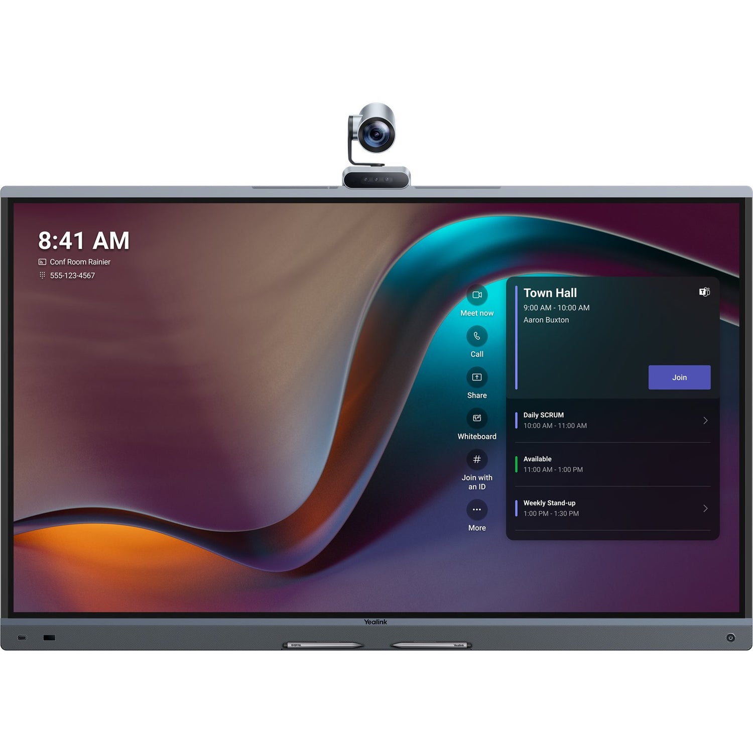 Yealink MeetingBoard Pro 2,18 M (86") 3840 x 2160 pixelek LCD 802.11a, 802.11b, 802.11g, Wi-Fi 4 (802.11n), Wi-Fi 5 (802.11ac), Wi-Fi 6 (802.11ax) Bluetooth (1203671)-tecwheels