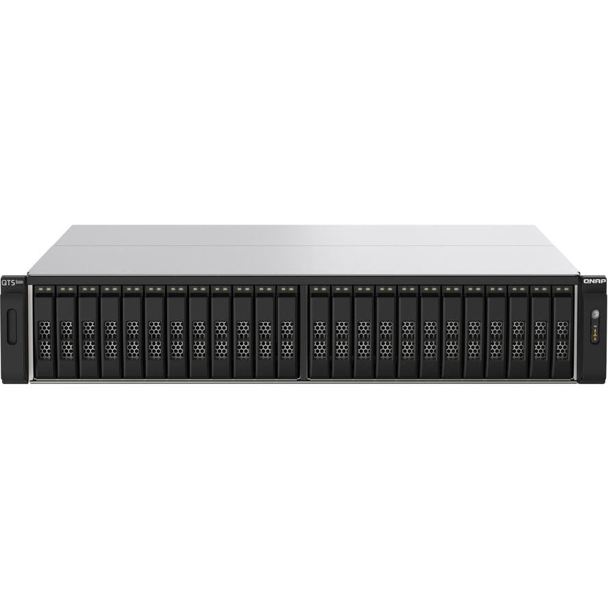 QNAP TS-h2490FU NAS Rack (2U) EPYC 7302P 256 GB DDR4 0 TB QuTS hero Fekete, Szürke (TS-h2490FU-7302P-256G)-tecwheels