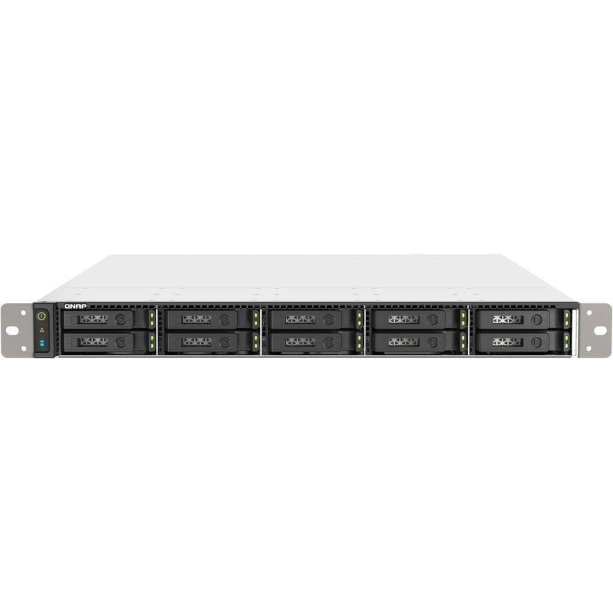 QNAP TS-h1090FU NAS Rack (1U) EPYC 7302P 256 GB DDR4 0 TB QuTS hero ?ierna, Šedá (TS-h1090FU-7302P-256G)-tecwheels