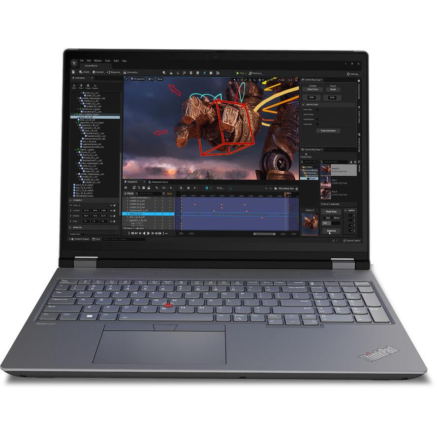 Lenovo ThinkPad P16 Intel® Core™ i9 i9-13980HX ??????? ??????? ??????? 40,6 ?? (16") WQXGA 64 GB DDR5-SDRAM 1 TB SSD NVIDIA RTX 4000 Ada Wi-Fi 6E (802.11ax) Windows 11 Pro ???, ????? (21FA004MGE)-tecwheels