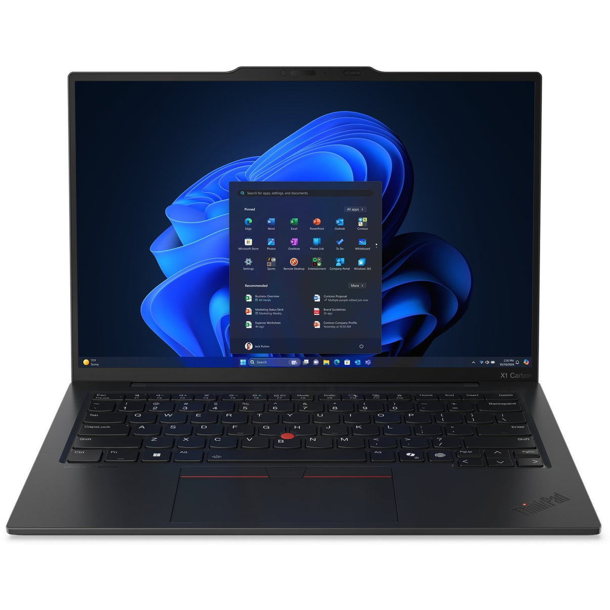 Lenovo ThinkPad X1 Carbon Gen 13 Aura Edition Intel Core Ultra 7 265U Laptop 35,6 cm (14") Érint?képerny? 2.8K 64 GB LPDDR5x-SDRAM 1 TB SSD Wi-Fi 7 (802.11be) Windows 11 Pro Angol Fekete (21NX006PPB)-tecwheels