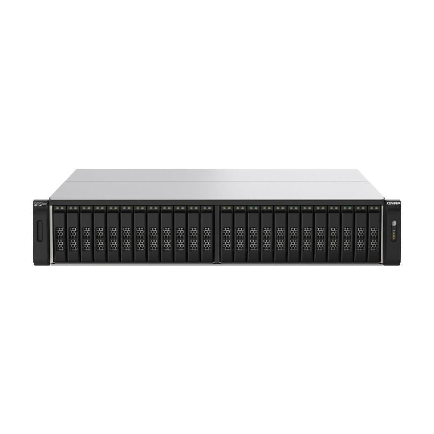 QNAP TS - H2490FU NAS Cabinet 2U Metal Chassis Black And Gray With Ethernet LAN For Enterprise Storage - tecwheels