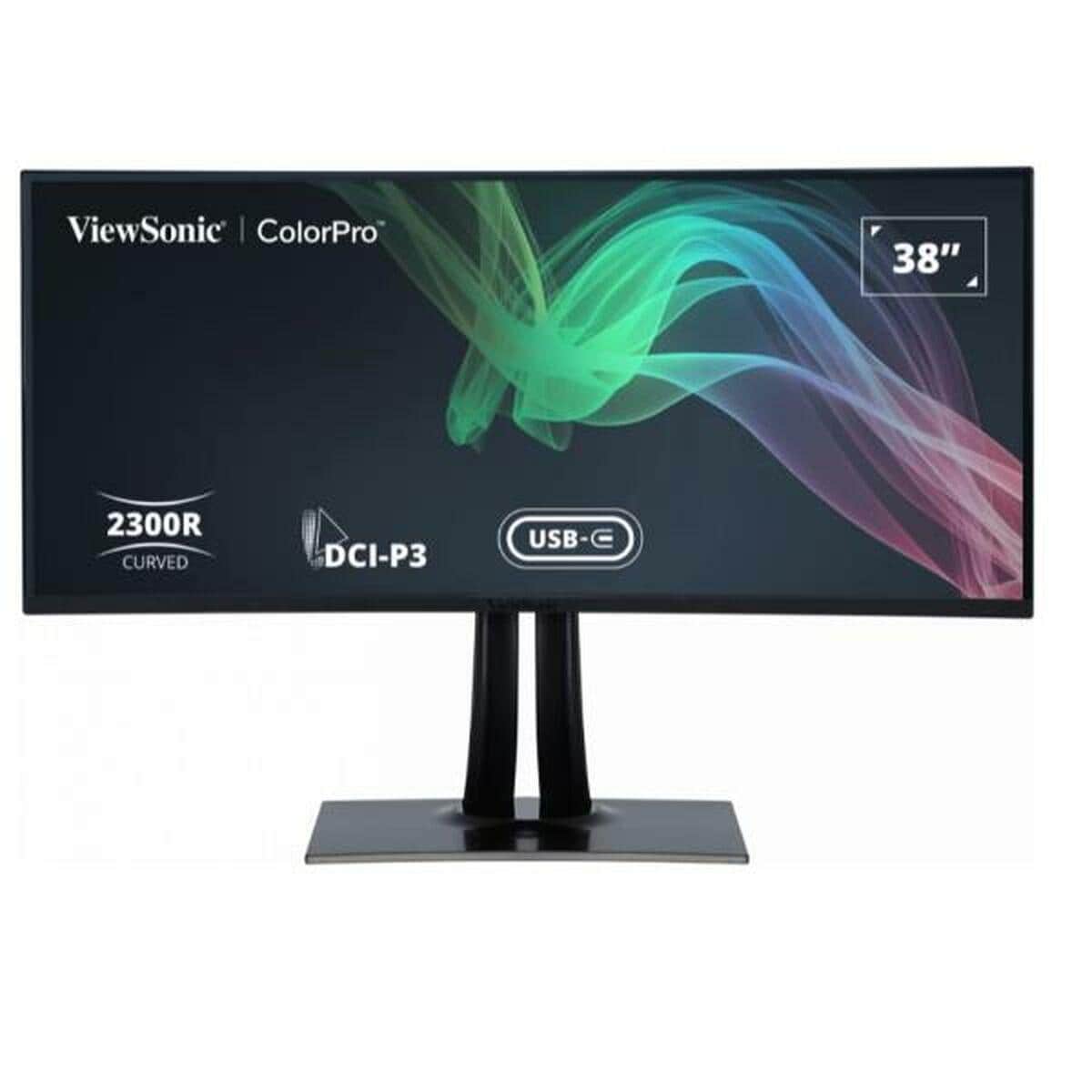 Viewsonic Vp3881A 38 Inch Curved Ultrawide Monitor 3840X1600 Ips Led For Home Office And Creative Workflows - tecwheels